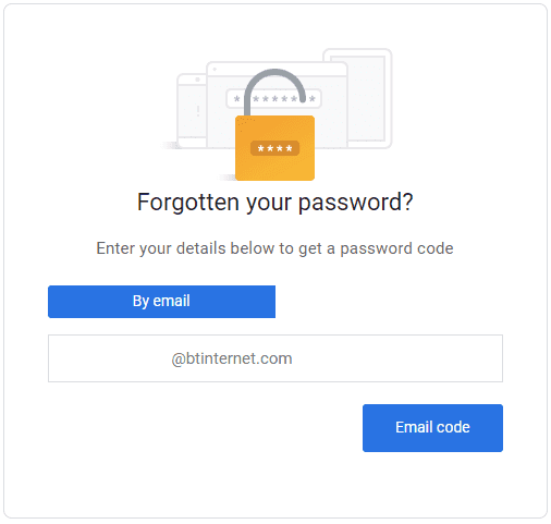 Forgotten Password Forgotten Password