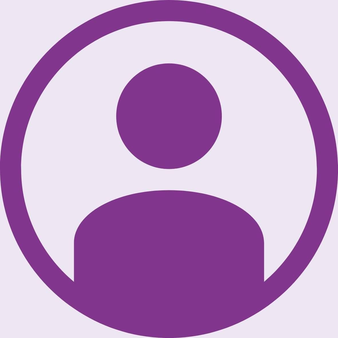 Anonymous Review symbol (purple silhouette of non-gendered person)