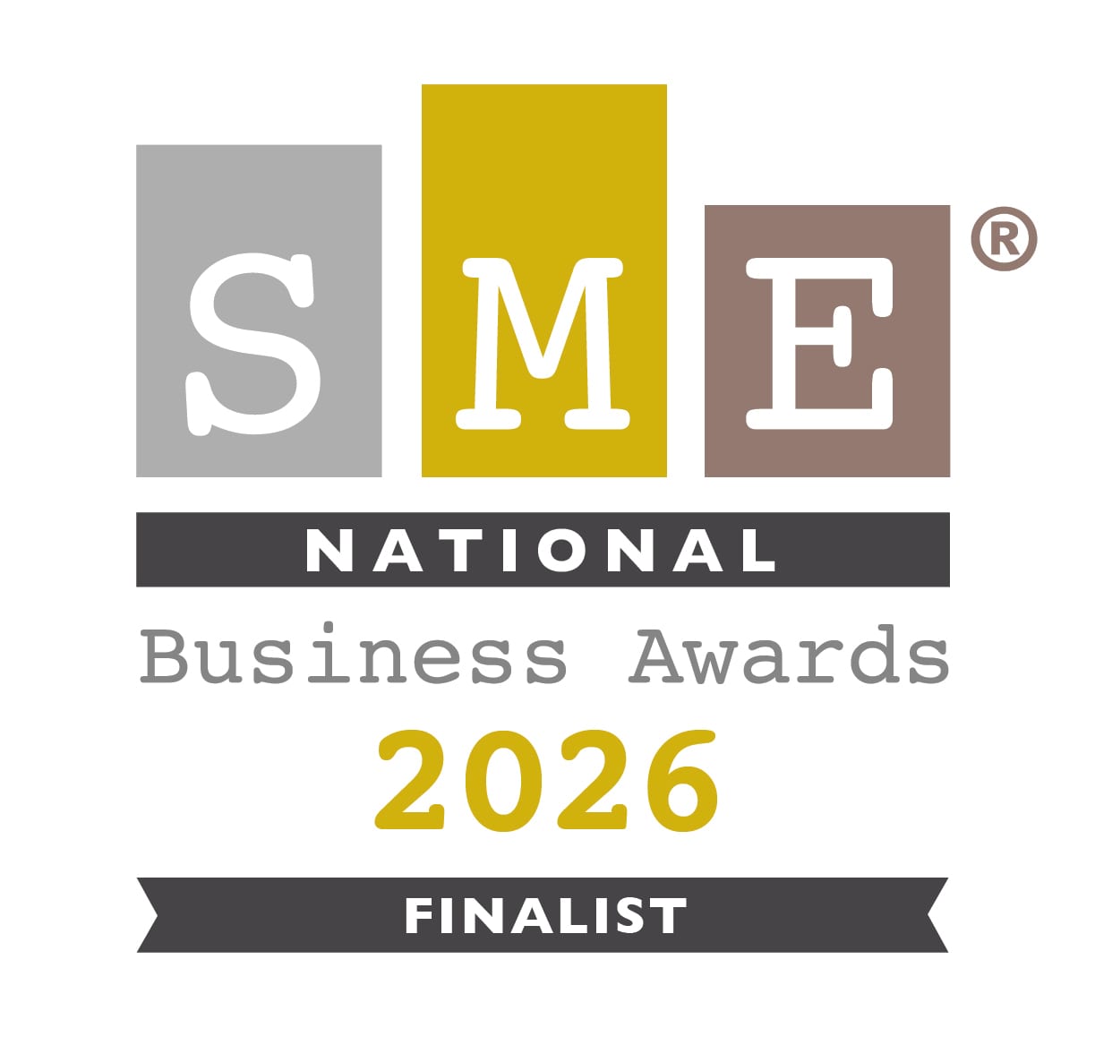SME National Business Awards 2026 Finalist logo - Purple House Clinic Leicester.